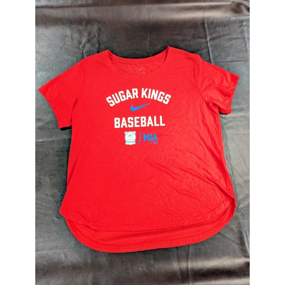 Nike Sugar Kings Baseball Women's Red T-Shirt Miami Marlins Size XL